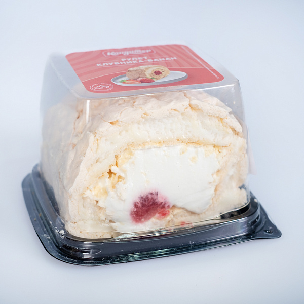 Купить Рулет «Клубника-банан» 180г в  с бесплатной доставкой: цена, фото, описание