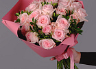Купить Букет «25 пионовидных розовых роз» в  с бесплатной доставкой: цена, фото, описание