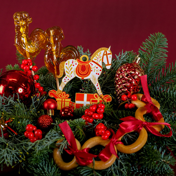 Купить Композиция «Зимнее чаепитие» в  с бесплатной доставкой: цена, фото, описание