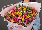 Купить Букет 101 тюльпан микс в  с бесплатной доставкой: цена, фото, описание