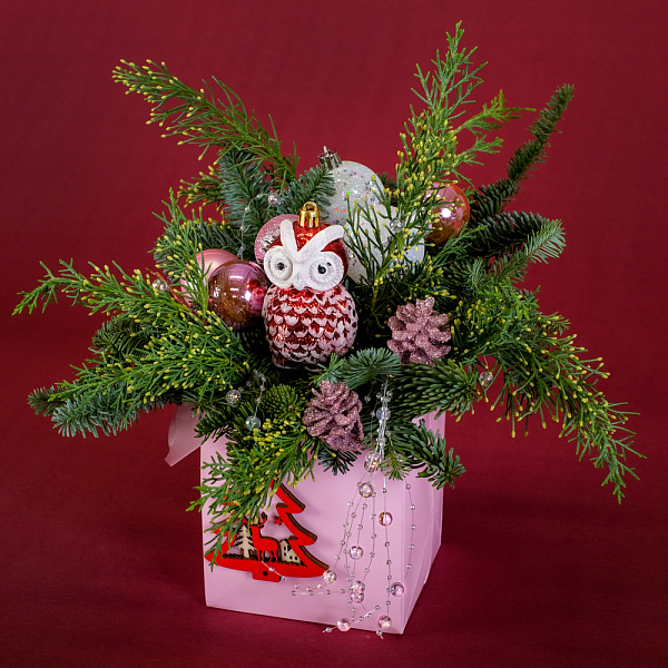 Купить Композиция «Совушка» в  с бесплатной доставкой: цена, фото, описание