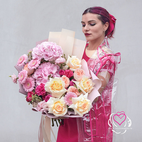 Купить Букет «Розовые грезы» в  с бесплатной доставкой: цена, фото, описание