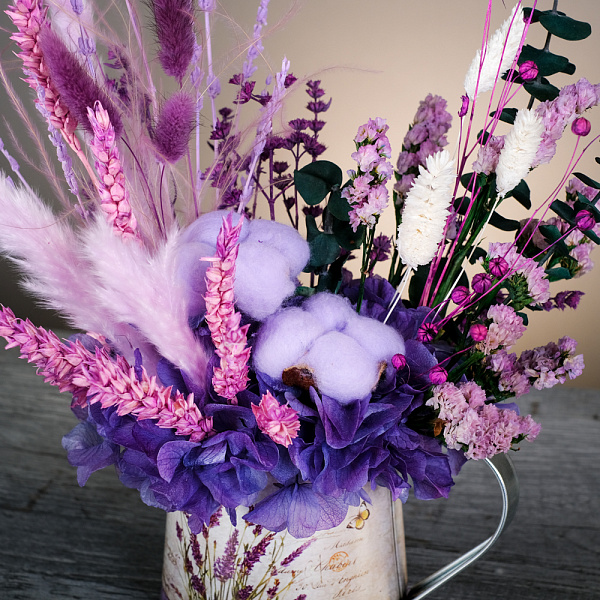 Купить Композиция из сухоцветов «Прованс» в  с бесплатной доставкой: цена, фото, описание