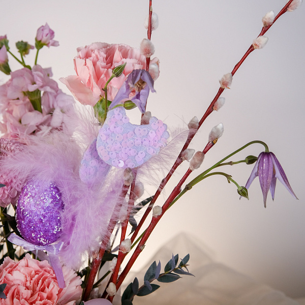 Купить Композиция в сумочке «Пасхальный перезвон» в  с бесплатной доставкой: цена, фото, описание