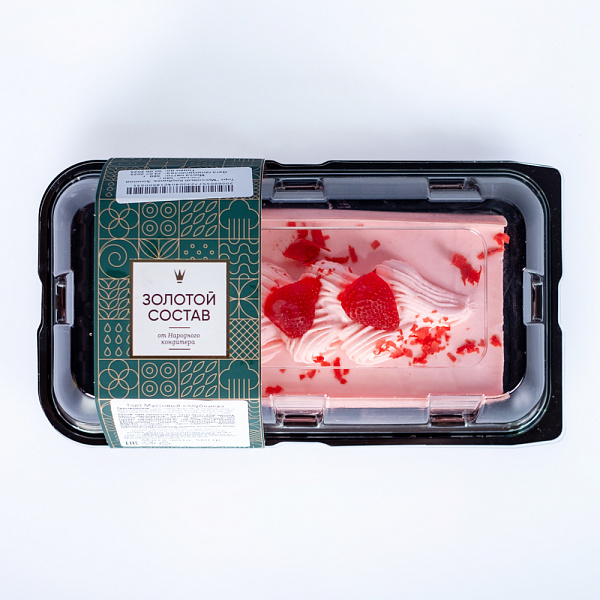 Купить Торт Муссовый «Клубника». Золотой состав в  с бесплатной доставкой: цена, фото, описание