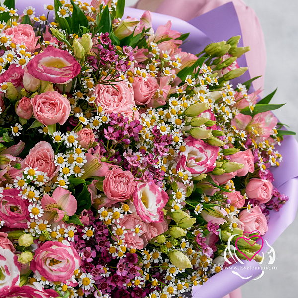 Купить Букет «Цветочная поляна» в  с бесплатной доставкой: цена, фото, описание