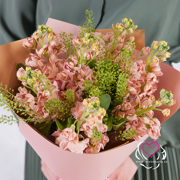 Купить Букет из 7 маттиол с тиласпией в  с бесплатной доставкой: цена, фото, описание