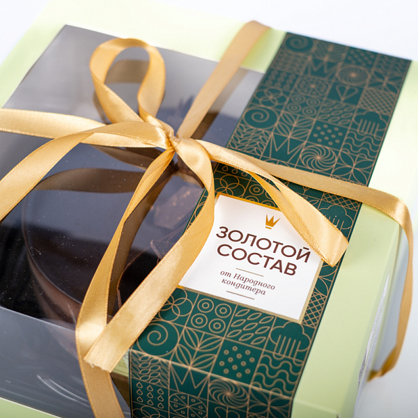 Купить Торт «ЧЕРНЫЙ ШОКОЛАД». Золотой состав в  с бесплатной доставкой: цена, фото, описание