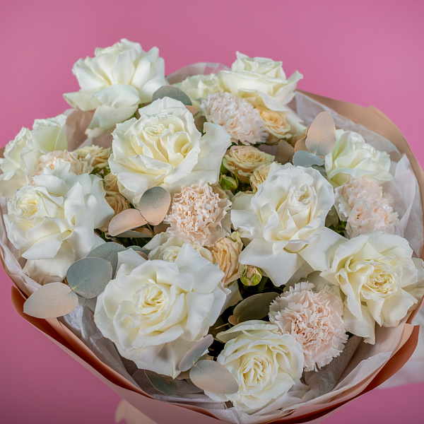 Купить Букет «Белый танец» в  с бесплатной доставкой: цена, фото, описание