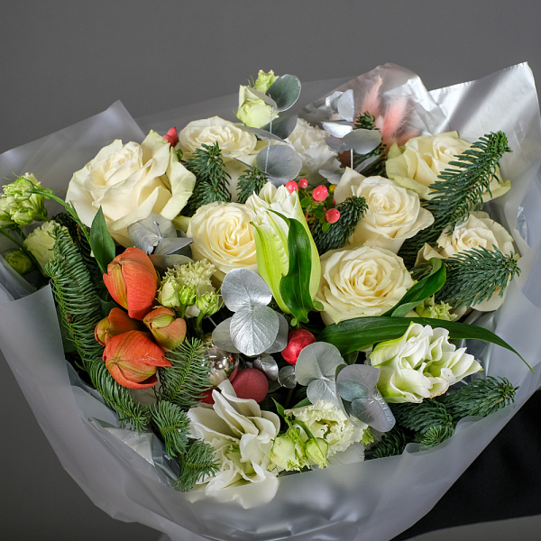 Купить Букет «Зимний вечер» L в  с бесплатной доставкой: цена, фото, описание