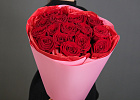 Купить Букет из 15 красных роз 60 см (Россия) в упаковке в  с бесплатной доставкой: цена, фото, описание
