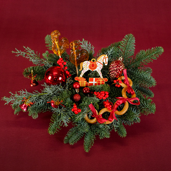 Купить Композиция «Зимнее чаепитие» в  с бесплатной доставкой: цена, фото, описание