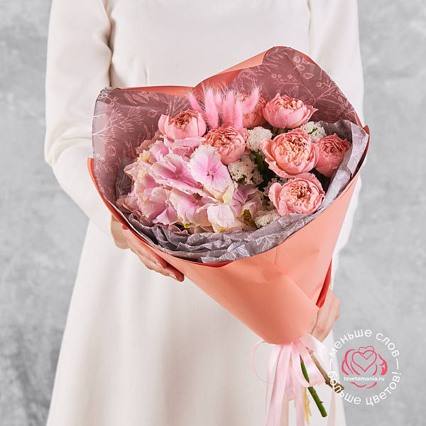 Купить Букет «Клубничный йогурт» в  с бесплатной доставкой: цена, фото, описание