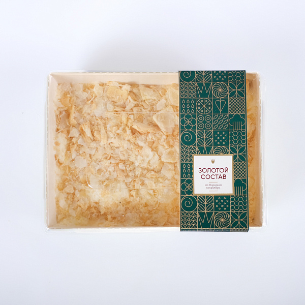 Купить Десерт «НАПОЛЕОН С ЗАВАРНЫМ КРЕМОМ» 250г. Золотой состав в  с бесплатной доставкой: цена, фото, описание