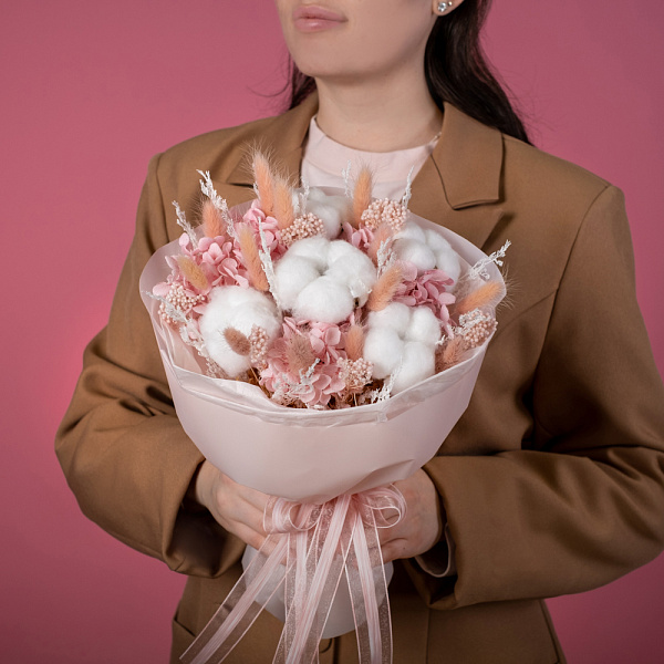 Купить Букет из сухоцветов «Чувственность» в  с бесплатной доставкой: цена, фото, описание