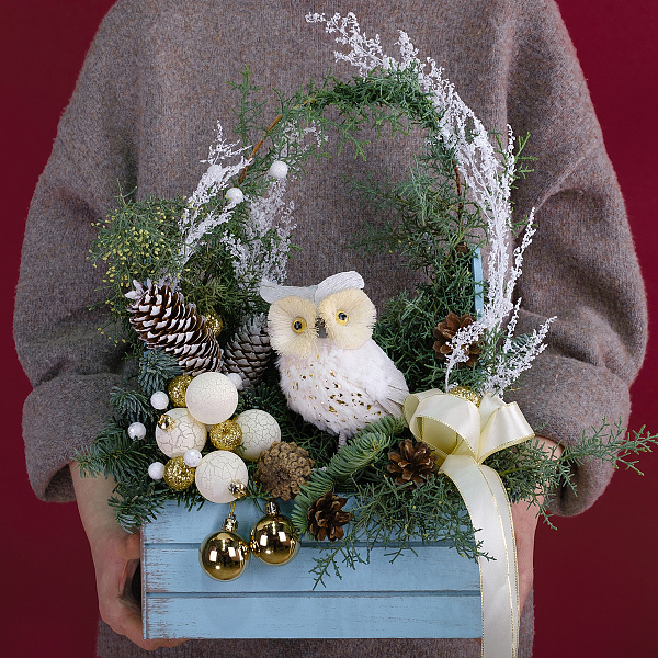 Купить Композиция «Совушка» в  с бесплатной доставкой: цена, фото, описание