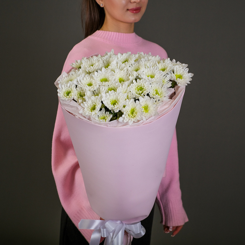 Букет из 9 кустовых хризантем Радость