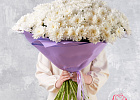 Купить Букет из 51 белой кустовой хризантемы в Санкт-Петербурге с бесплатной доставкой: цена, фото, описание