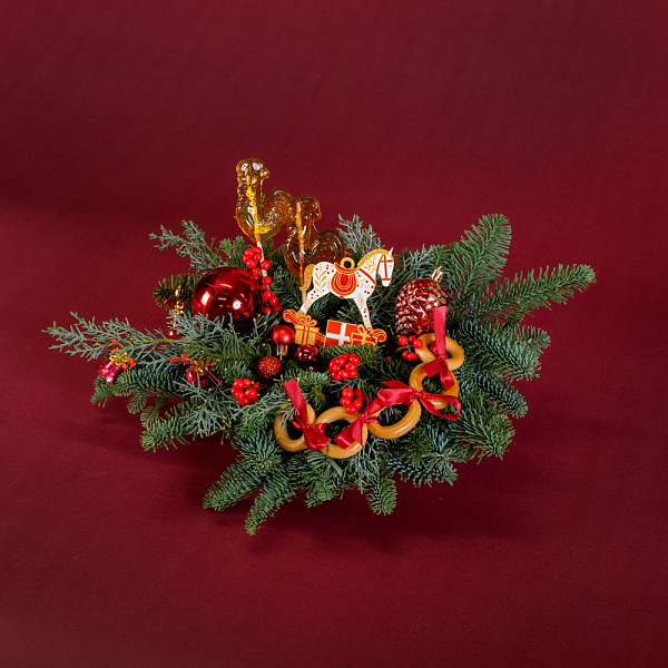 Купить Композиция «Зимнее чаепитие» в  с бесплатной доставкой: цена, фото, описание