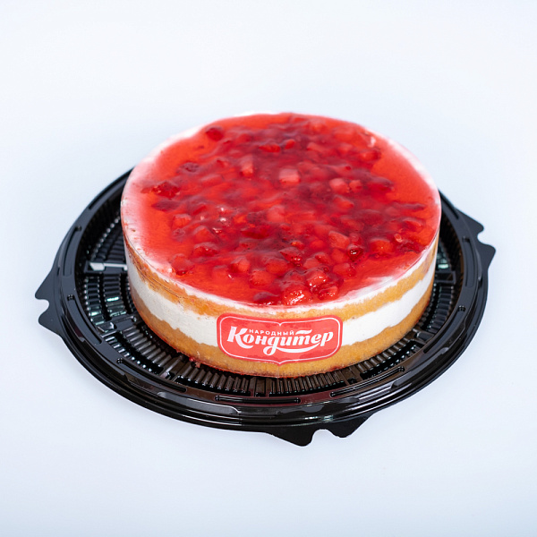 Купить Торт «ПЛОМБИР-КЛУБНИКА» 520г в  с бесплатной доставкой: цена, фото, описание