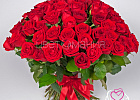 Купить 101 красная роза (Россия) 50 см в Санкт-Петербурге с бесплатной доставкой: цена, фото, описание