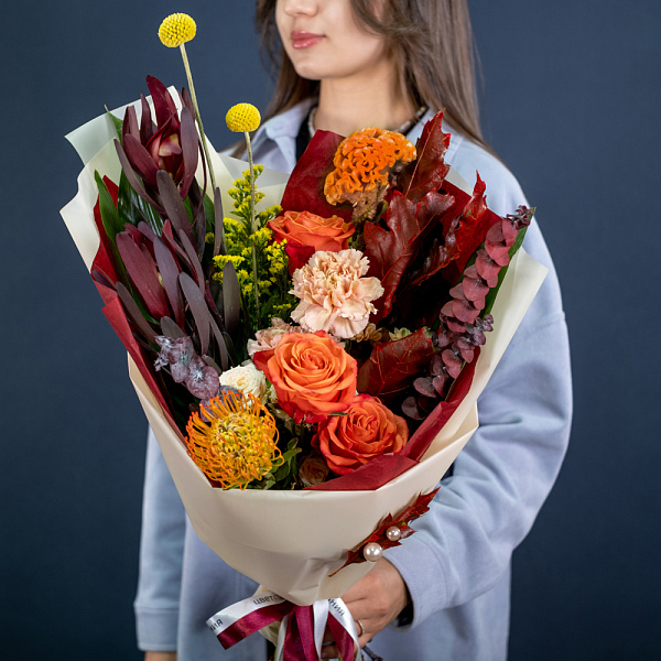 Купить Букет «Легенды осени» M в  с бесплатной доставкой: цена, фото, описание