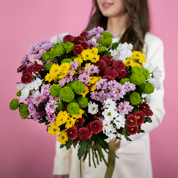 Купить Хризантемы сантини микс поштучно в  с бесплатной доставкой: цена, фото, описание