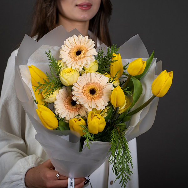 Купить Букет «Солнце в зените» в  с бесплатной доставкой: цена, фото, описание