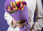Купить Букет из 25 тюльпанов микс в Санкт-Петербурге с бесплатной доставкой: цена, фото, описание