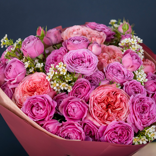 Купить Букет «Розовый рассвет» в  с бесплатной доставкой: цена, фото, описание
