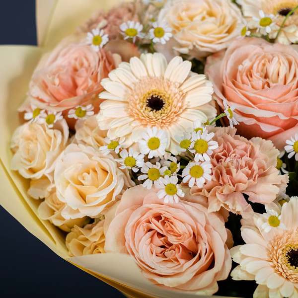 Купить Букет «Персиковая нежность» в  с бесплатной доставкой: цена, фото, описание
