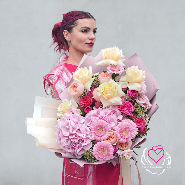 Купить Букет «Розовые грезы» в  с бесплатной доставкой: цена, фото, описание