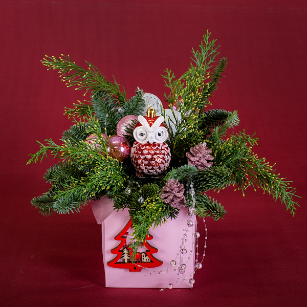 Купить Композиция «Совушка» в  с бесплатной доставкой: цена, фото, описание