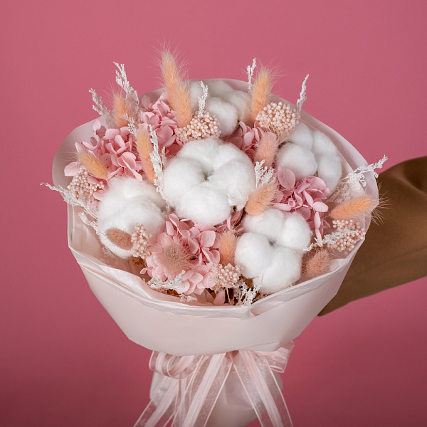 Купить Букет из сухоцветов «Чувственность» в  с бесплатной доставкой: цена, фото, описание