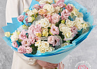 Купить Букет из 25 белых и розовых эустом в Санкт-Петербурге с бесплатной доставкой: цена, фото, описание