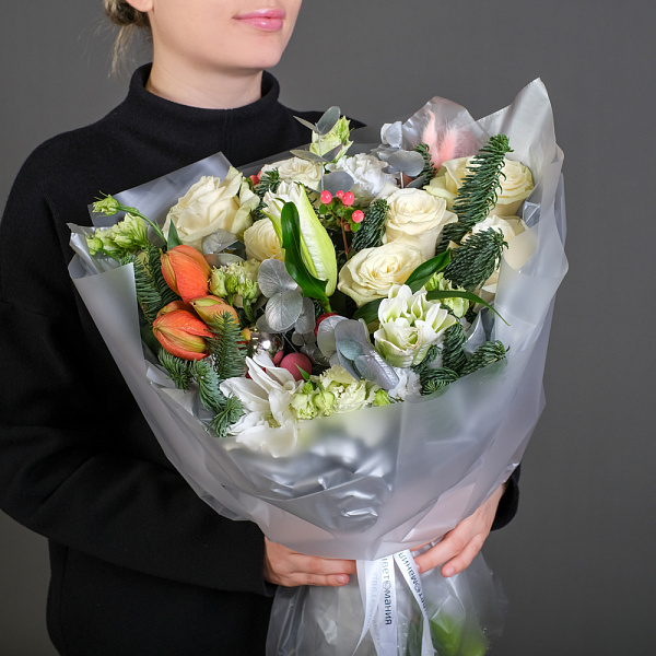 Купить Букет «Зимний вечер» L в  с бесплатной доставкой: цена, фото, описание