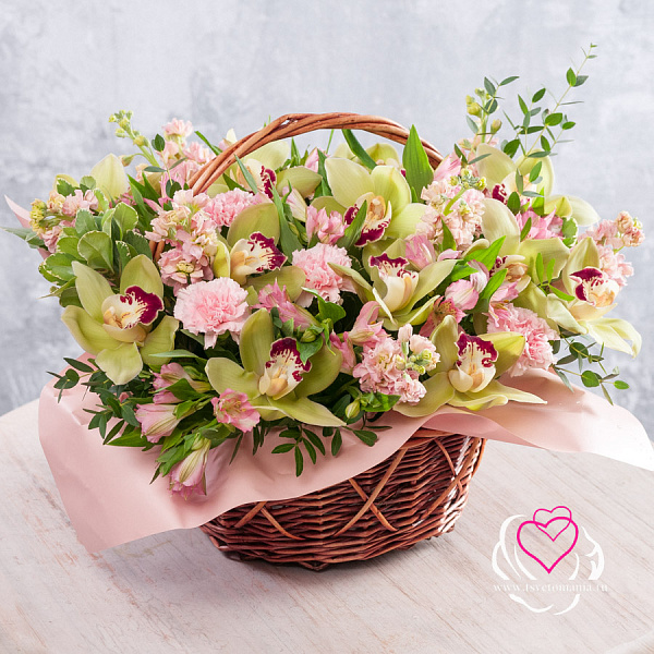 Купить Корзина «Дивный сад» в  с бесплатной доставкой: цена, фото, описание