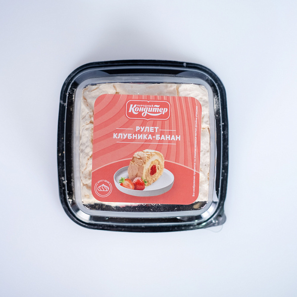 Купить Рулет «Клубника-банан» 180г в  с бесплатной доставкой: цена, фото, описание
