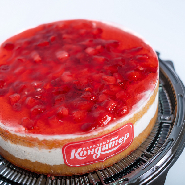 Купить Торт «ПЛОМБИР-КЛУБНИКА» 520г в  с бесплатной доставкой: цена, фото, описание