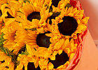 Купить Букет из 15 подсолнухов в  с бесплатной доставкой: цена, фото, описание