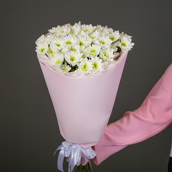 Купить Букет из 9 кустовых хризантем Радость в  с бесплатной доставкой: цена, фото, описание