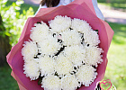 Купить Букет из 15 белых хризантем в Санкт-Петербурге с бесплатной доставкой: цена, фото, описание