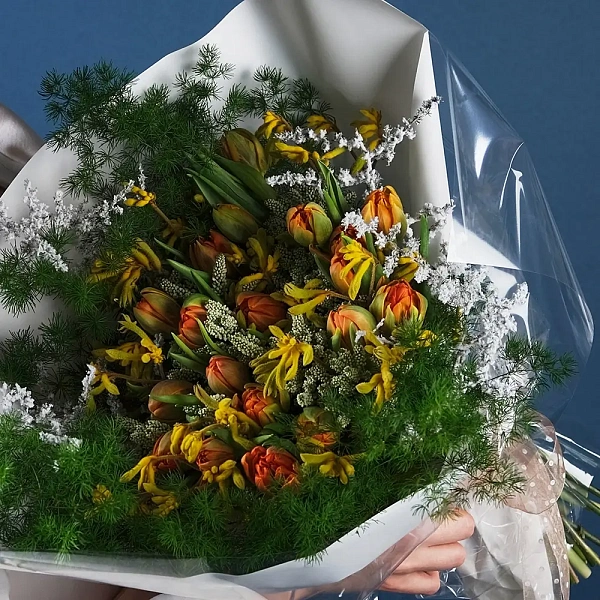 Купить Букет «Фактурный» в  с бесплатной доставкой: цена, фото, описание