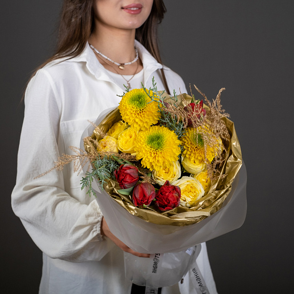 Купить Букет «Мороз и солнце» в  с бесплатной доставкой: цена, фото, описание