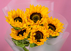 Купить Букет из 5 подсолнухов в  с бесплатной доставкой: цена, фото, описание