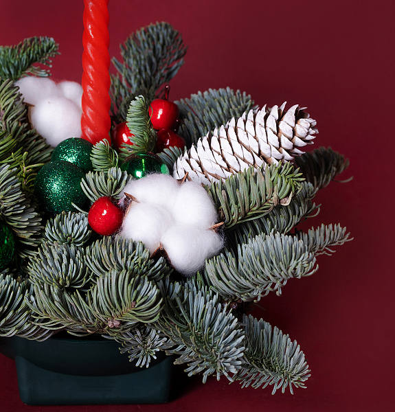 Купить Композиция «Новогоднее чудо» в  с бесплатной доставкой: цена, фото, описание