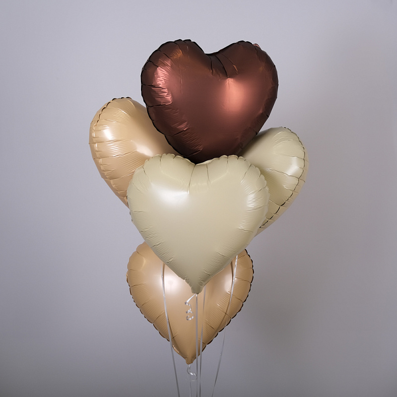 Набор шаров «Сердечки» 5 штук