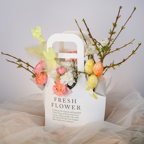 Купить Композиция в сумочке «Солнечная» в  с бесплатной доставкой: цена, фото, описание