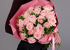 Купить Букет «25 пионовидных розовых роз» в  с бесплатной доставкой: цена, фото, описание