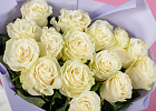 Купить Букет из 15 белых роз 60-70 см (Эквадор) в  с бесплатной доставкой: цена, фото, описание